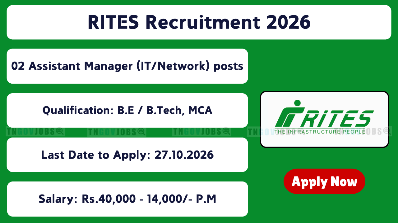 RITES Recruitment 2026