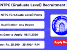 RRB NTPC (Graduate Level) Recruitment 2026