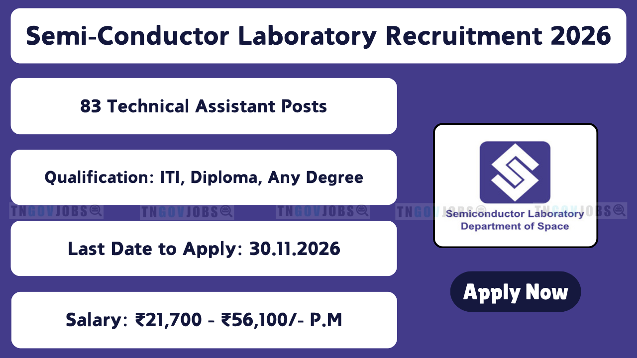 Semi-Conductor Laboratory Recruitment 2026